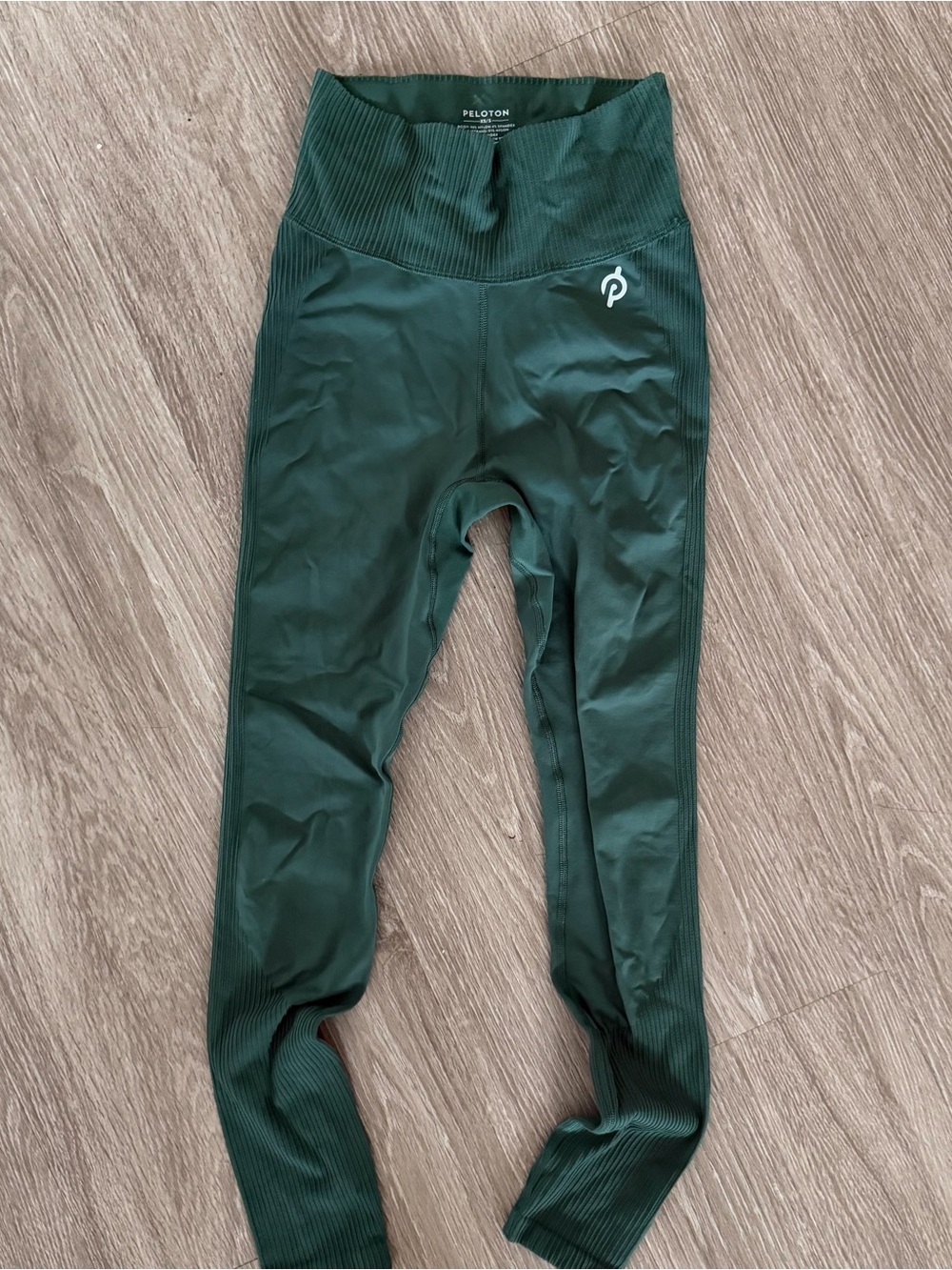 Peloton high rise seamless green leggings XS/S